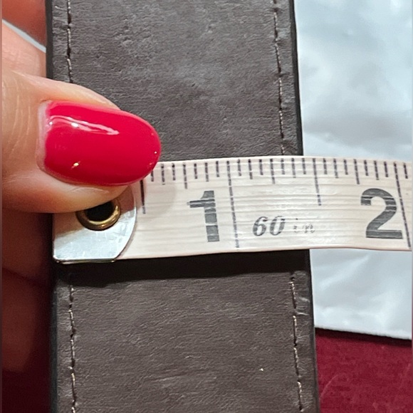 REALTREE REVERSIBLE Brown/ tan green camo BELT Leather Silver Buckle men 34-36 M - Picture 8 of 15